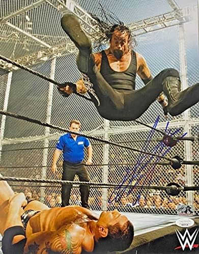 Изключителен Гробаря WWE Подписаха Снимка 11x14 с Автограф от JSA Authentication 15 - Снимки Рестлинга с автограф