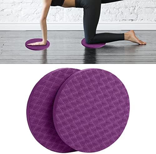 Colaxi малки кръгли коленете постелки за йога 1 двойка фитнес валяк тренировка с тежести за баланс мат упражнение плъзгача подложка за