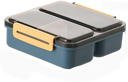 PDGJG Квадратна кутия за обяд Bento Преносим Органайзер за хранене на Улични прибори за хранене, Кухненски Аксесоари (Цвят: E, размер: