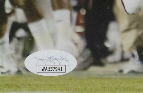 Крис Дейвис Подписа Auburn Тайгърс 8x10 Футболен Фото-Удар 6 С Надпис JSA - Снимки колеж С автограф