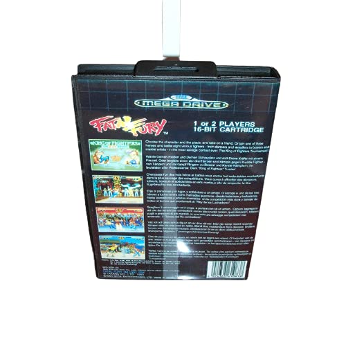 Калъф Aditi Fatal Fury EU с кутия и ръководството За игралната конзола Sega Megadrive Genesis 16 бита MD Card (калъф САЩ, ЕС)