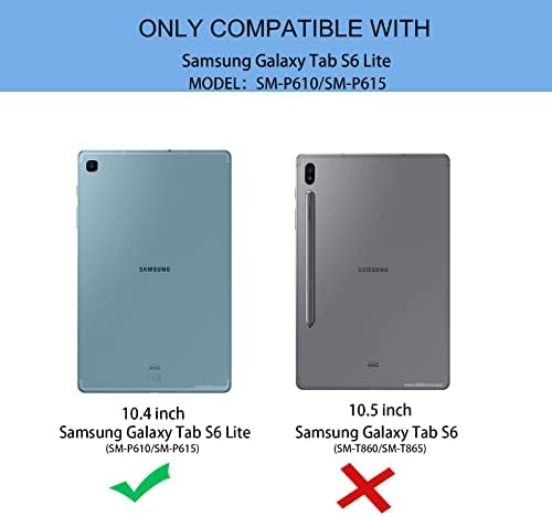 Калъф Linbol за Samsung Galaxy Tab S6 Lite, 10,4-инчов таблет 2022/2020 SM-P610/P613/P615/P619, Поставка за Фолио, Магнитен калъф с функция