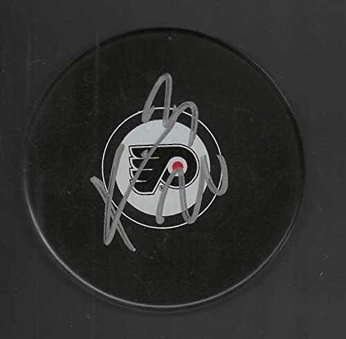 Миене с автограф Киффера Беллоуза Филаделфия Флайърс - за миене на НХЛ с автограф