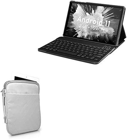 Калъф BoxWave, който е Съвместим с таблетен MEBERRY Android 11 M7 (10.1 инча) (калъф от BoxWave) - Стеганая чанта за носене, чанта от мека изкуствена кожа с бриллиантовым модел - Хладно и
