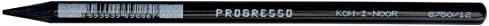 Цветен молив KOH-I-NOOR 8750 без дърво - Черен цвят на слонова кост (Кутия от 12 броя)