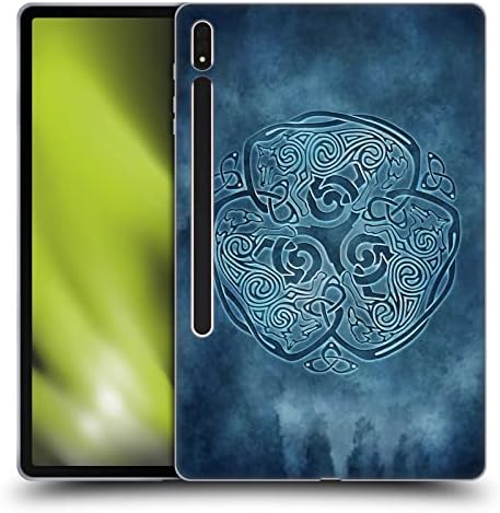 Дизайн на своята практика за главата Официално Лицензиран Brigid Ashwood Knot Wolf Celtic Wisdom Мек Гелевый Калъф е Съвместим с Samsung Galaxy Tab S8 Plus