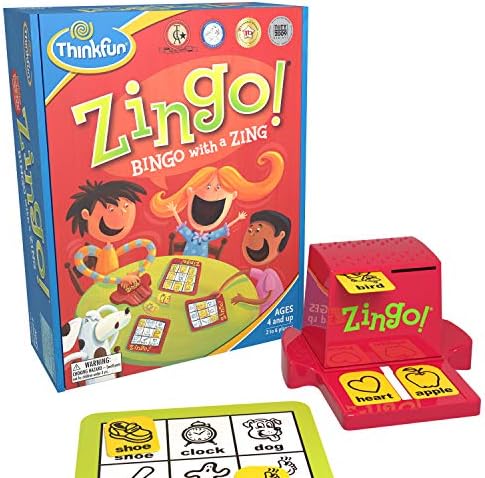 Носител на награда игра ThinkFun Zingo Бинго за предучилищна възраст от 4 години - Един от най-популярните настолни игри за момичета и момчета и техните родители, ексклузи?
