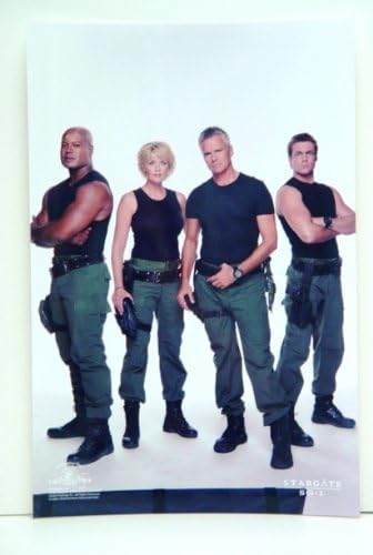 Снимка на рекламен плакат на Stargate SG-1 Team Тил'с Картър о ' Нийл Джаксън 10 x 15