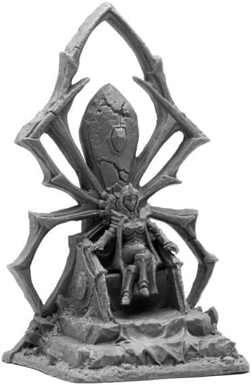Reaper 44090: Кралицата на Тъмните елфи на Престола - Фантазийная миникартинка Bones Black