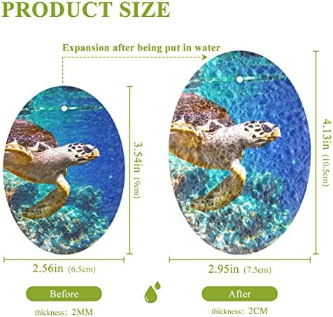 Натурална Гъба ALAZA Sea Turtle на Животните, Кухненски Целлюлозные Гъба за миене на съдове, Санитарен възел и битова прибиране на реколтата,