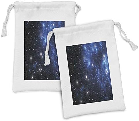 Текстилен Калъф Ambesonne Constellation, Комплект от 2 теми, Космическата Звездна Мъглявината, Астрално Натрупването на Тема Астрономия,