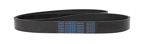 Клиновой колан D&D PowerDrive 770K7 Поли, с Дължина на 77,75 инча, Ширина 1,01 инча
