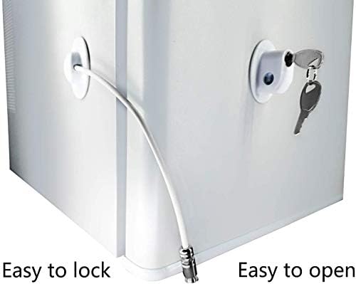 1 Опаковка заключва Вратата на Хладилника, заключва Вратата на фризера, Картотечных Шкафове REZIPO Бяла с 2 ключове