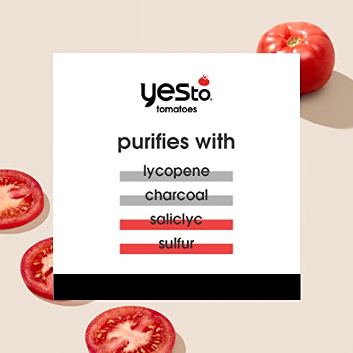 Yes To Tomatoes Почистваща Струя-кална Маска за почистване на кожата от токсини, За склонна към акне кожа Премахва замърсяванията И предпазва